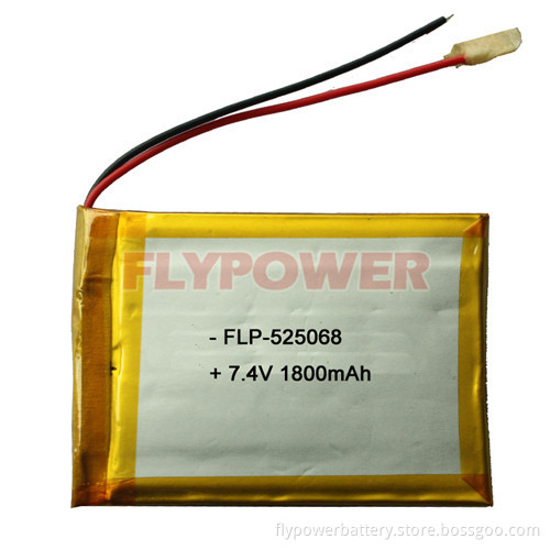 7.4V 1800mAh Lithium Ion Polymer Battery Pack (2S1P of FLP-525068)
